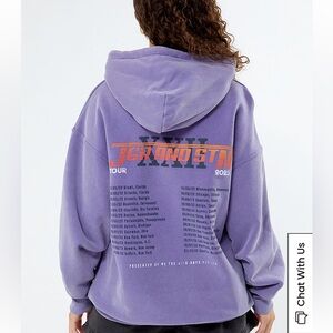 JGR & STN Purple Tour Hoodie Pullover Sweatshirt Size XS